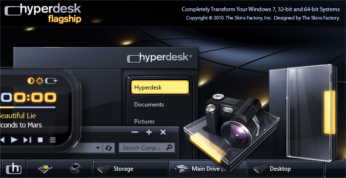 Skins factor. Hyperdesk. Hyperdesk flagship. Hyperdesk flagship Windows 7. Hyperdesk flagship Wallpaper.